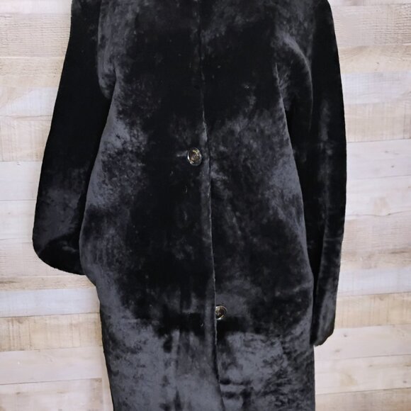 BRAND: Sandro Sheepskin Shearling Coat - SIZE: 0 - Picture 9 of 16